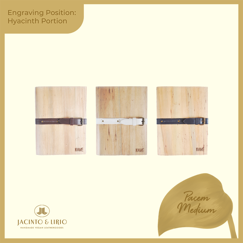 Logo Engraving Personalization on Water Hyacinth Portion - Jacinto & Lirio