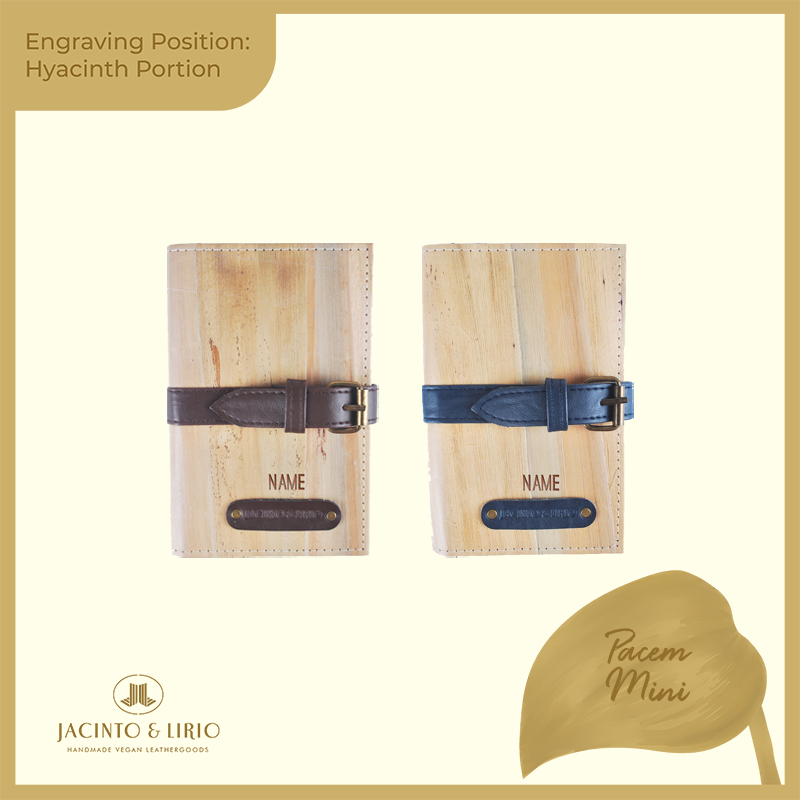 Logo Engraving Personalization on Water Hyacinth Portion - Jacinto & Lirio