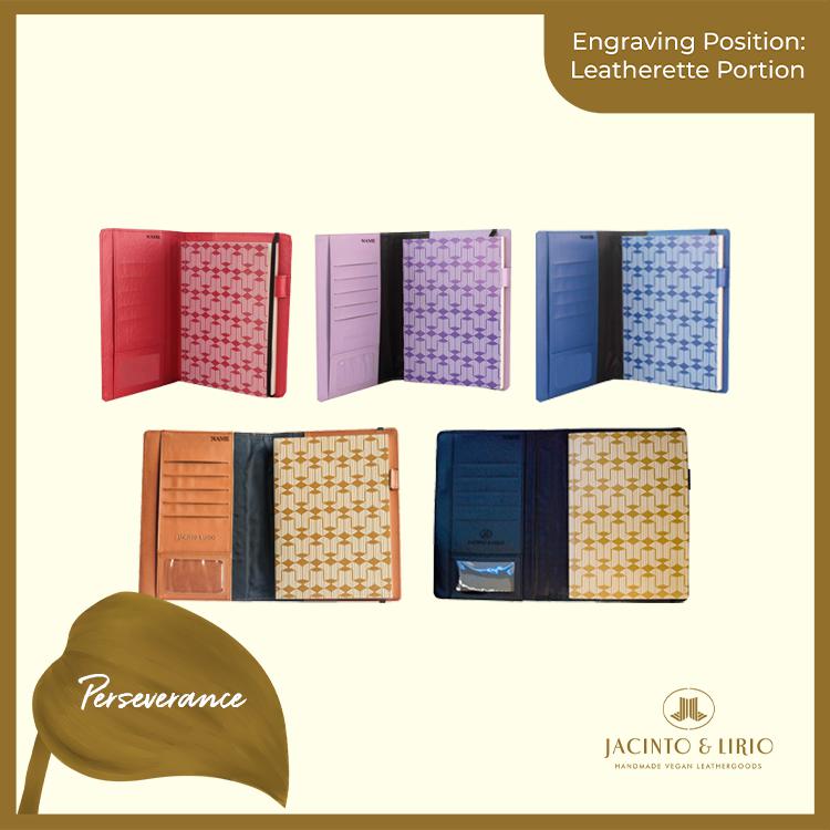 Name Engraving Personalization on Leatherette Portion - Jacinto & Lirio