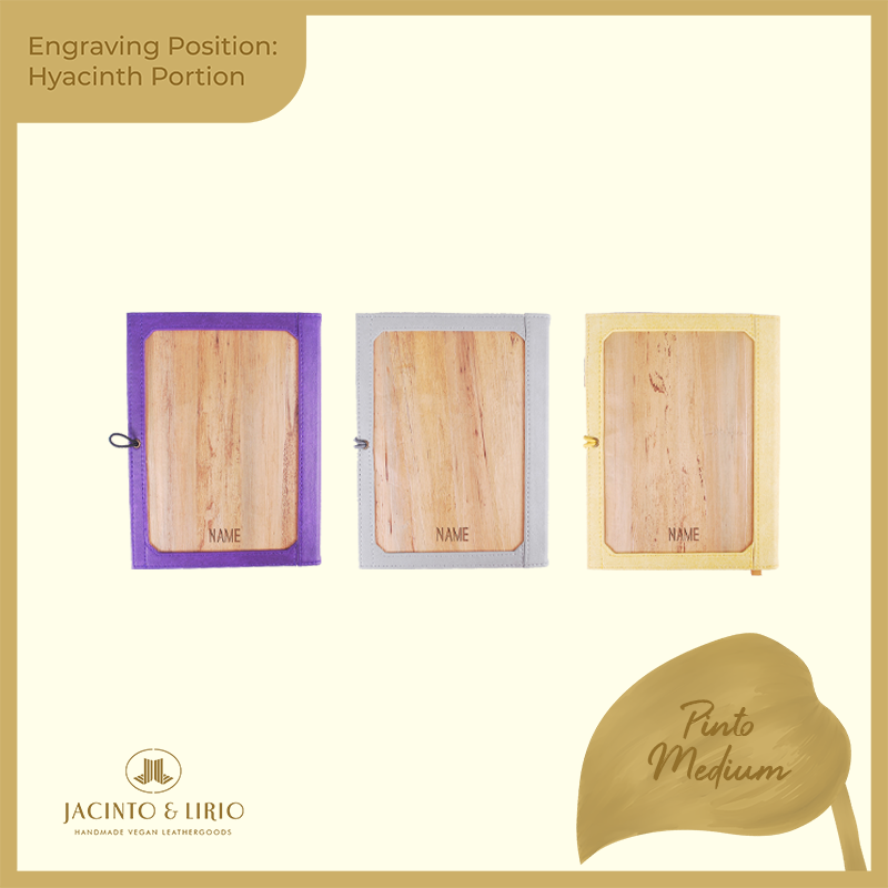 Logo Engraving Personalization on Water Hyacinth Portion - Jacinto & Lirio