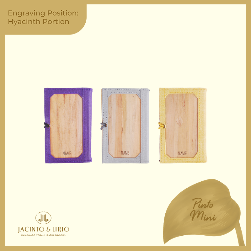 Logo Engraving Personalization on Water Hyacinth Portion - Jacinto & Lirio