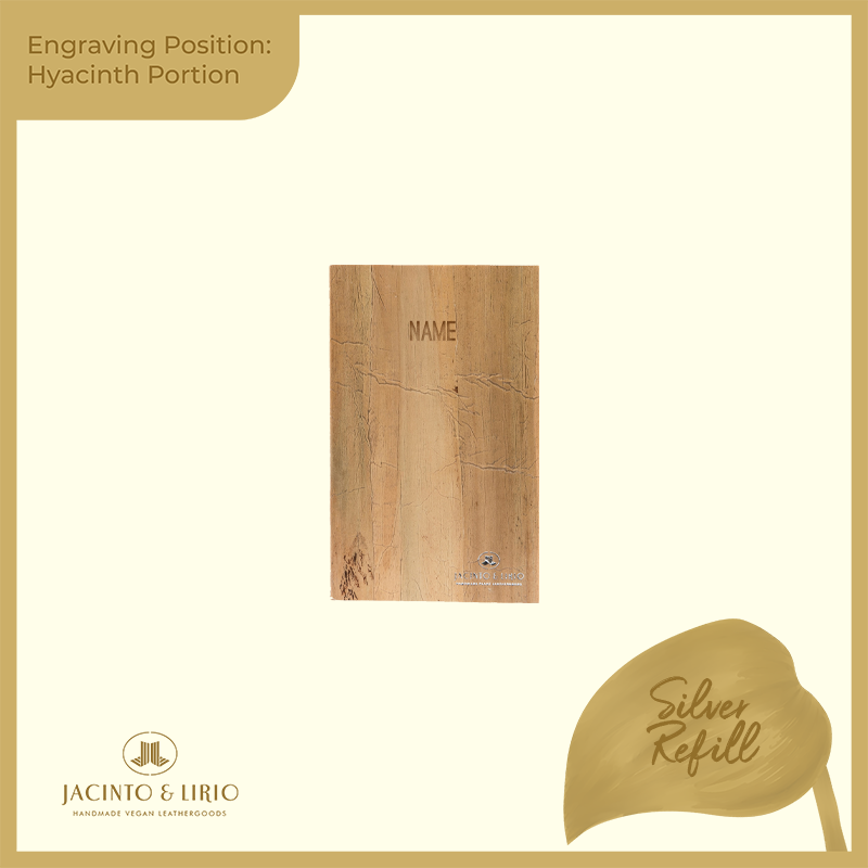 Logo Engraving Personalization on Water Hyacinth Portion - Jacinto & Lirio