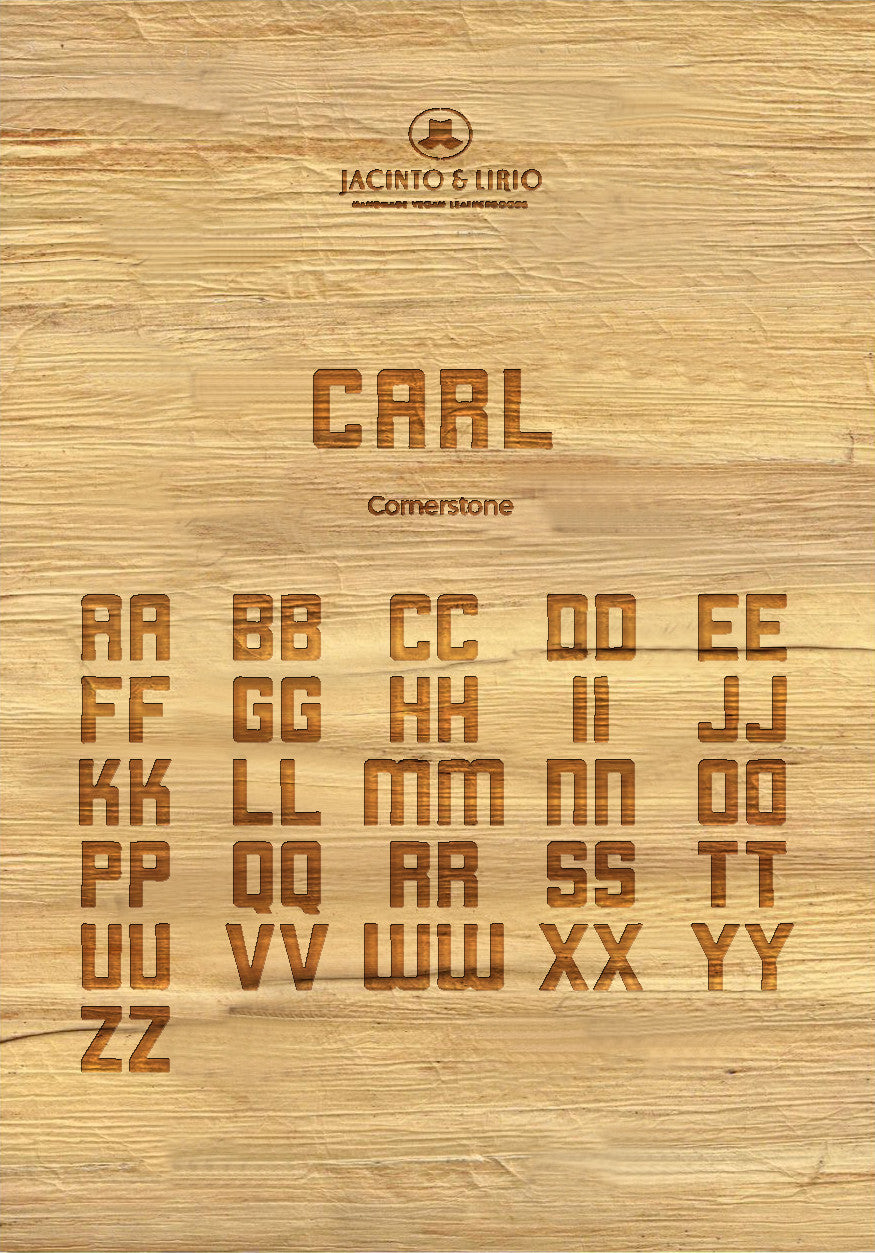 Dry Emboss on Leatherette - Jacinto & Lirio