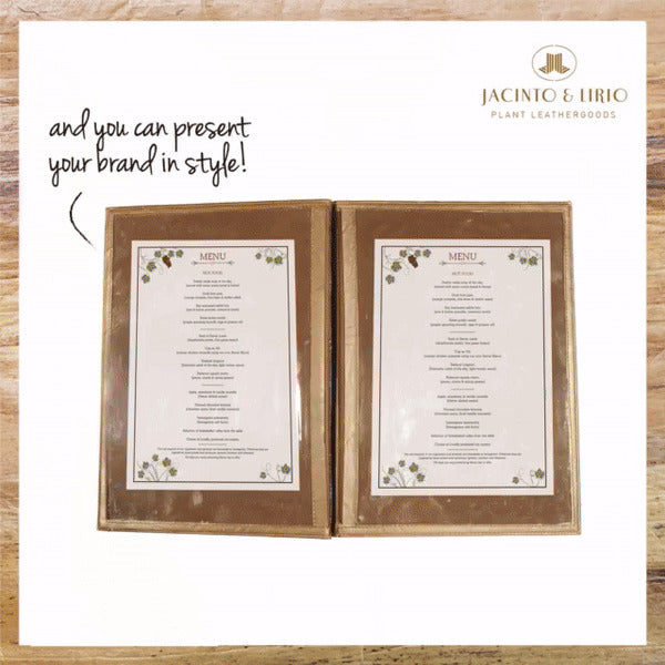 Vegan Leather Menu Holder - Jacinto & Lirio