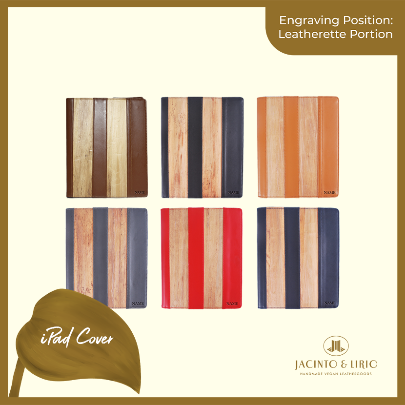 Logo Engraving Personalization on Leatherette Portion - Jacinto & Lirio