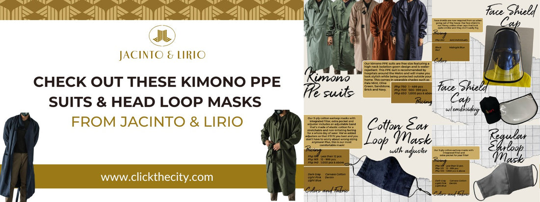Check Out These Kimono PPE Suits & Head Loop Masks From Jacinto & Lirio