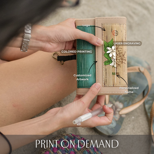 Artisan II Mini Dual Cover Passport Holder and Refillable Journal + 2pcs Mini Refills Blank Notebook Inserts Bundle - Jacinto & Lirio