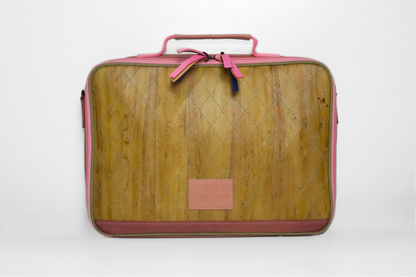 Hiraya Multifunctional and Eco-Friendly 13”/ 15” Workstation Laptop Bag with Privacy Panel, Built-In Laptop Stand, Zippered Closure & Travel Strap