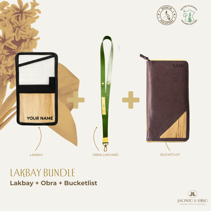 Travel Bundle – Lakbay + Obra + Bucketlist, Travel Wallet, Jacinto & Lirio, Jacinto & Lirio. - Jacinto & Lirio