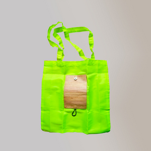 Foldable Eco Bag with Water Hyacinth Accent - Jacinto & Lirio