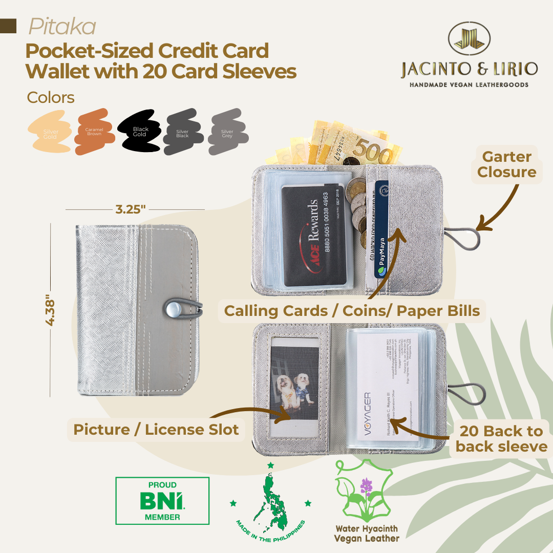 Pitaka Pocket-size Credit Card Wallet with 22 Card Sleeves