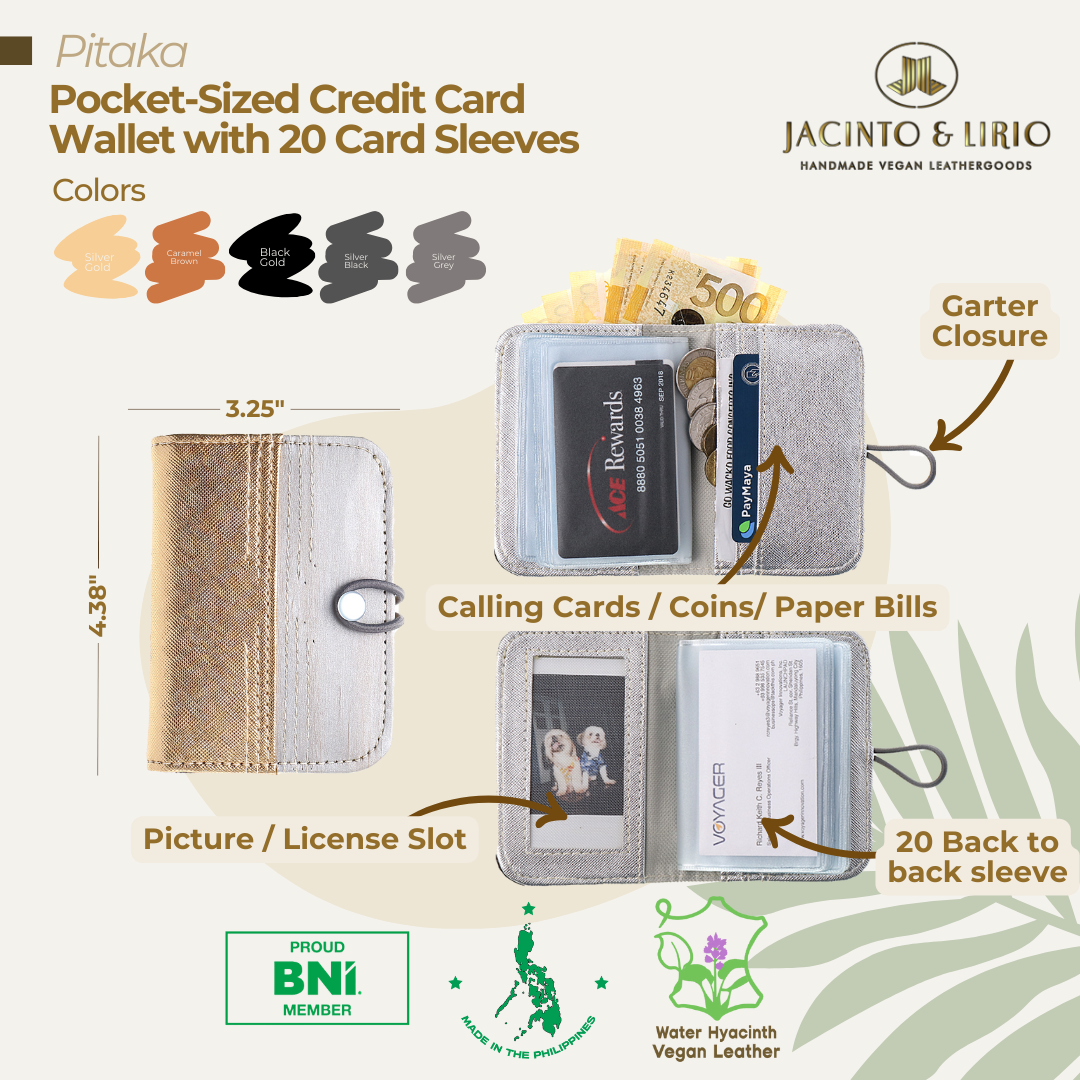 Pitaka Pocket-size Credit Card Wallet with 22 Card Sleeves