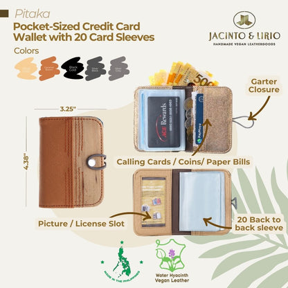 Pitaka Pocket-size Credit Card Wallet with 22 Card Sleeves – Jacinto & Lirio