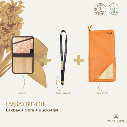Travel Bundle – Lakbay + Obra + Bucketlist, Travel Wallet, Jacinto & Lirio, Jacinto & Lirio. - Jacinto & Lirio