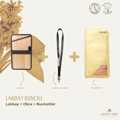 Travel Bundle – Lakbay + Obra + Bucketlist, Travel Wallet, Jacinto & Lirio, Jacinto & Lirio. - Jacinto & Lirio