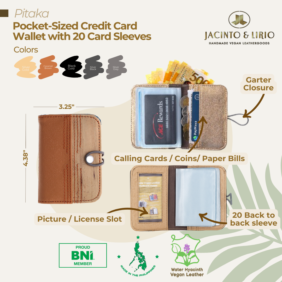 Pitaka Pocket-size Credit Card Wallet with 22 Card Sleeves