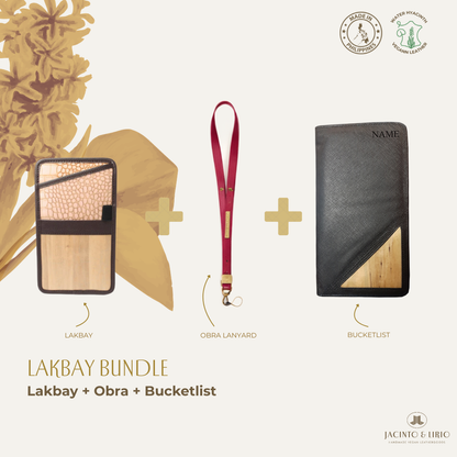 Travel Bundle – Lakbay + Obra + Bucketlist, Travel Wallet, Jacinto & Lirio, Jacinto & Lirio. - Jacinto & Lirio