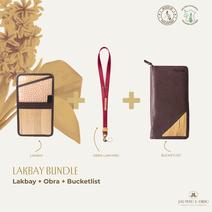 Travel Bundle – Lakbay + Obra + Bucketlist, Travel Wallet, Jacinto & Lirio, Jacinto & Lirio. - Jacinto & Lirio