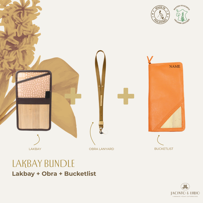 Travel Bundle – Lakbay + Obra + Bucketlist, Travel Wallet, Jacinto & Lirio, Jacinto & Lirio. - Jacinto & Lirio