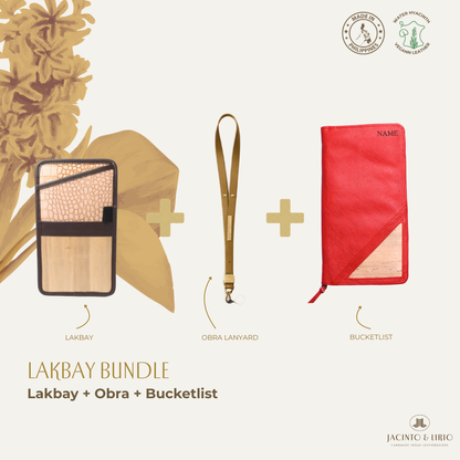 Travel Bundle – Lakbay + Obra + Bucketlist, Travel Wallet, Jacinto & Lirio, Jacinto & Lirio. - Jacinto & Lirio