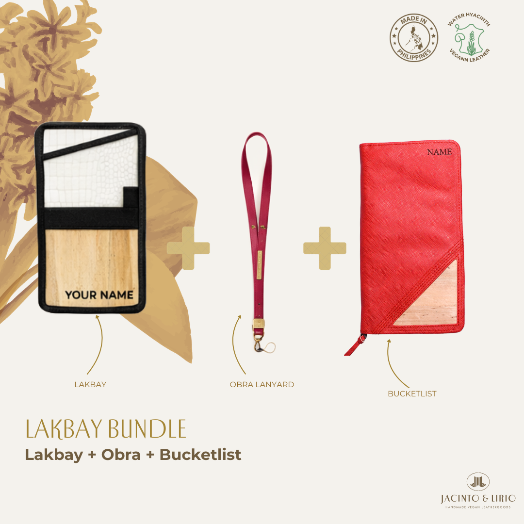 Travel Bundle – Lakbay + Obra + Bucketlist, Travel Wallet, Jacinto & Lirio, Jacinto & Lirio. - Jacinto & Lirio
