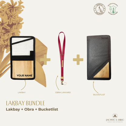 Travel Bundle – Lakbay + Obra + Bucketlist, Travel Wallet, Jacinto & Lirio, Jacinto & Lirio. - Jacinto & Lirio