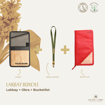Travel Bundle – Lakbay + Obra + Bucketlist, Travel Wallet, Jacinto & Lirio, Jacinto & Lirio. - Jacinto & Lirio