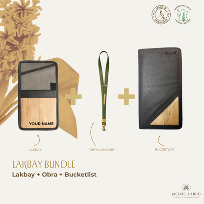 Travel Bundle – Lakbay + Obra + Bucketlist, Travel Wallet, Jacinto & Lirio, Jacinto & Lirio. - Jacinto & Lirio