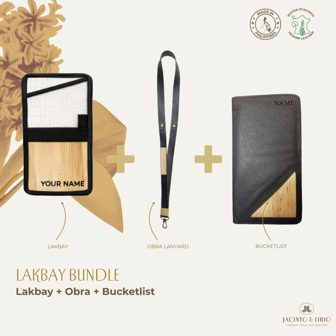 Travel Bundle – Lakbay + Obra + Bucketlist, Travel Wallet, Jacinto & Lirio, Jacinto & Lirio. - Jacinto & Lirio
