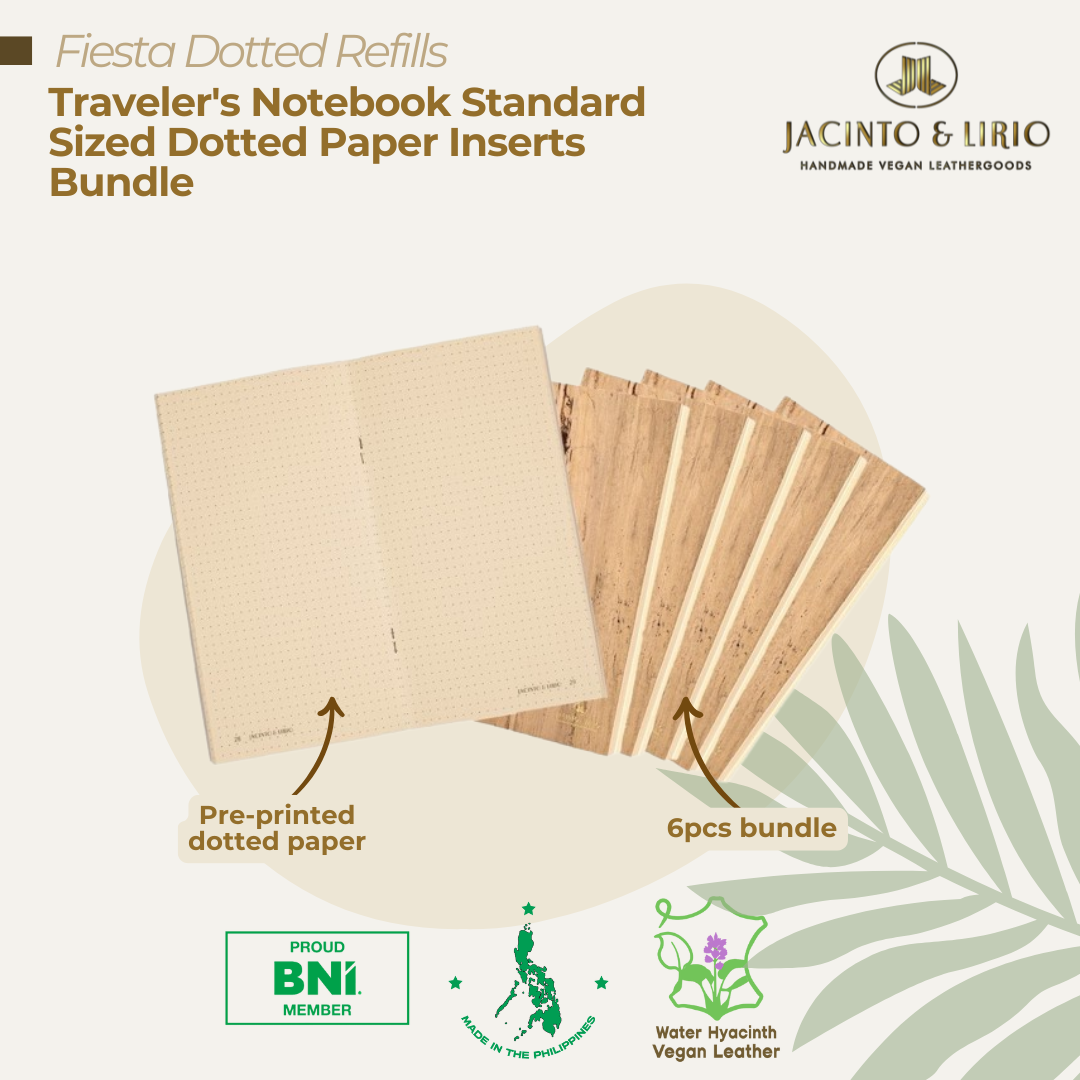 Traveler’s Notebook Dotted Paper Inserts - Standard Size