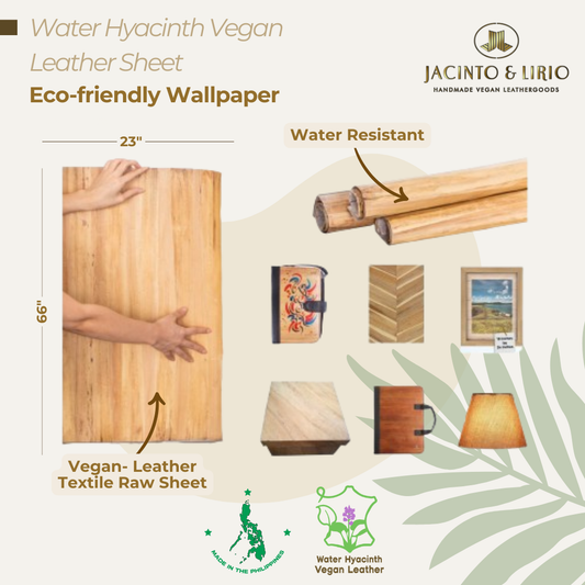 Water Hyacinth Vegan Leather Sheet