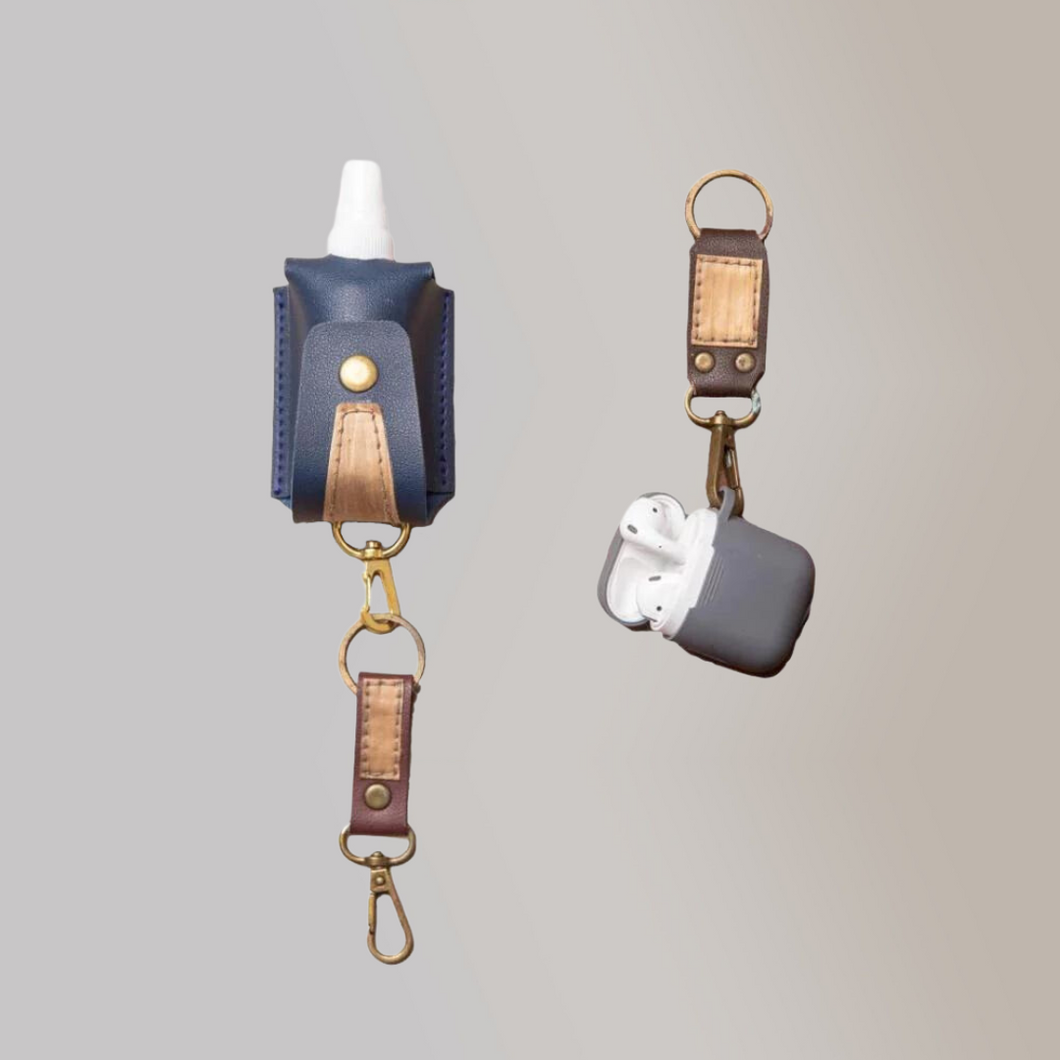 Vegan Leather Keyfob Keychain (KeyFob02) - Jacinto & Lirio
