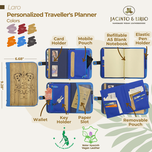Laró A5 Undated Refillable Traveler’s Notebook (Luksong Tinik)
