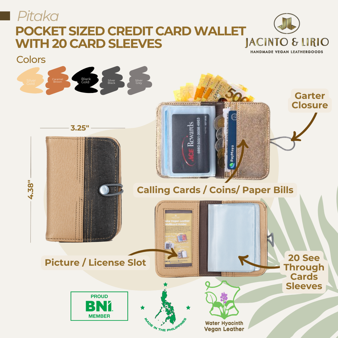 Pitaka Pocket-size Credit Card Wallet with 22 Card Sleeves