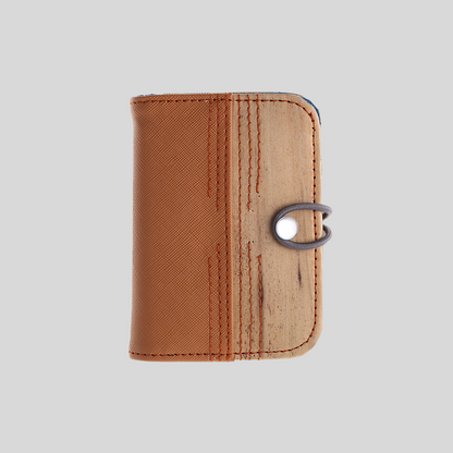Pitaka Pocket-size Credit Card Wallet with 22 Card Sleeves - Caramel Brown