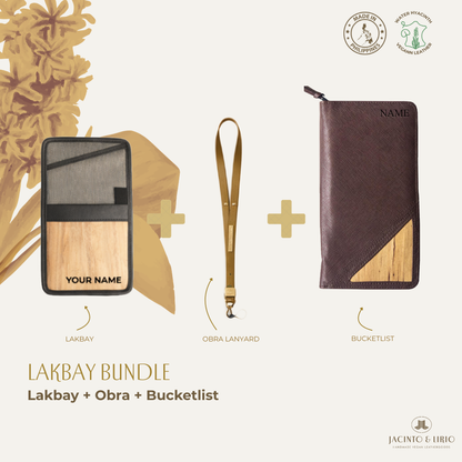 Travel Bundle – Lakbay + Obra + Bucketlist, Travel Wallet, Jacinto & Lirio, Jacinto & Lirio. - Jacinto & Lirio