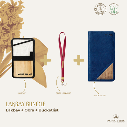 Travel Bundle – Lakbay + Obra + Bucketlist, Travel Wallet, Jacinto & Lirio, Jacinto & Lirio. - Jacinto & Lirio