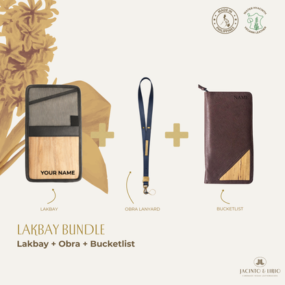 Travel Bundle – Lakbay + Obra + Bucketlist, Travel Wallet, Jacinto & Lirio, Jacinto & Lirio. - Jacinto & Lirio