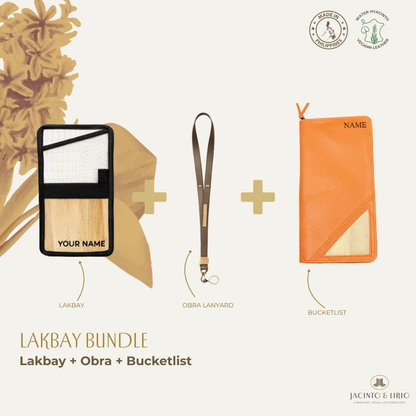 Travel Bundle – Lakbay + Obra + Bucketlist, Travel Wallet, Jacinto & Lirio, Jacinto & Lirio. - Jacinto & Lirio