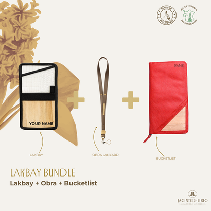 Travel Bundle – Lakbay + Obra + Bucketlist, Travel Wallet, Jacinto & Lirio, Jacinto & Lirio. - Jacinto & Lirio