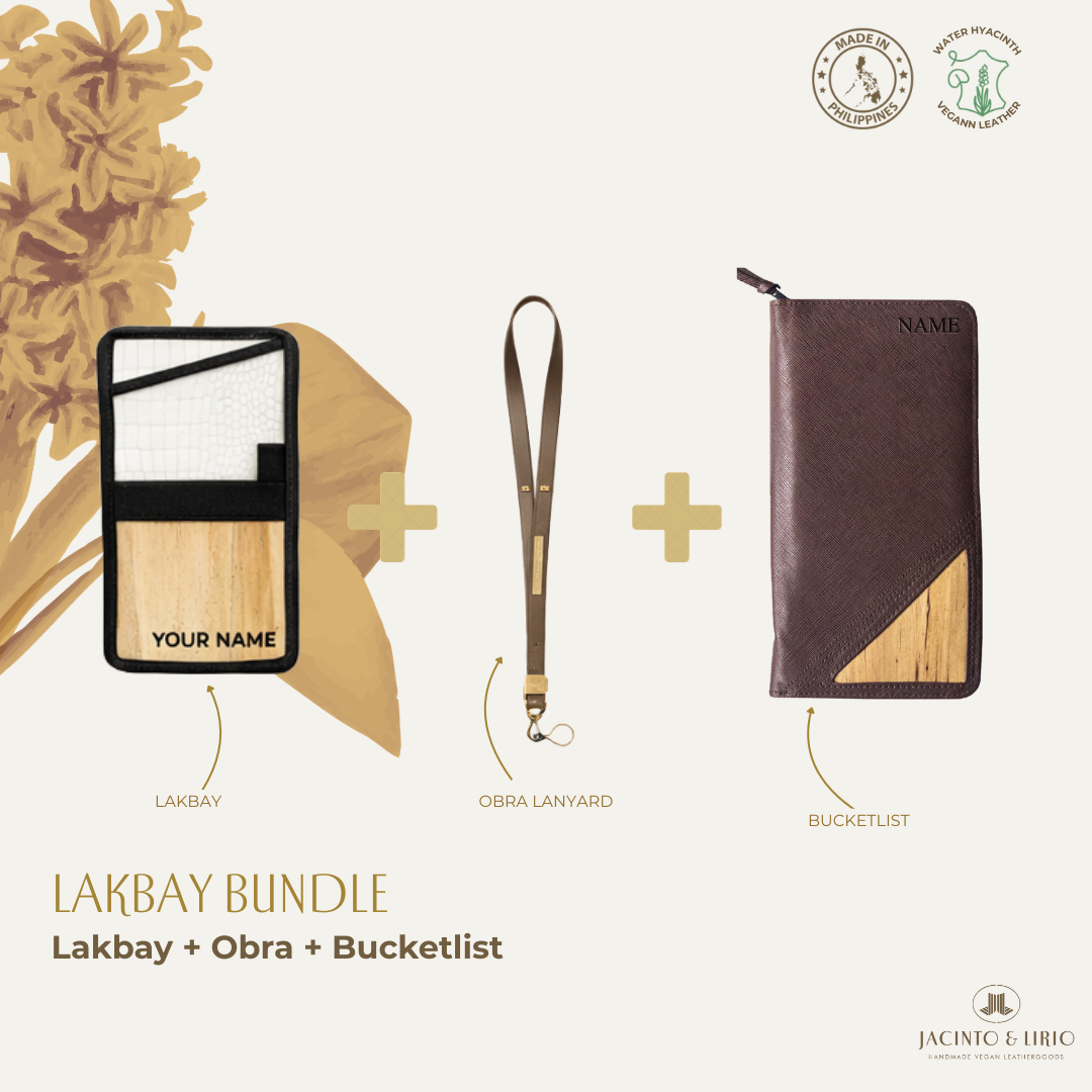 Travel Bundle – Lakbay + Obra + Bucketlist, Travel Wallet, Jacinto & Lirio, Jacinto & Lirio. - Jacinto & Lirio