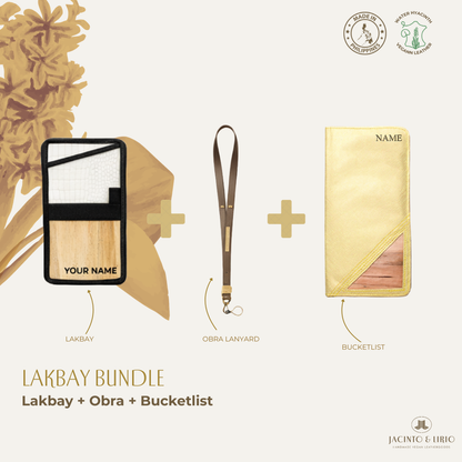 Travel Bundle – Lakbay + Obra + Bucketlist, Travel Wallet, Jacinto & Lirio, Jacinto & Lirio. - Jacinto & Lirio