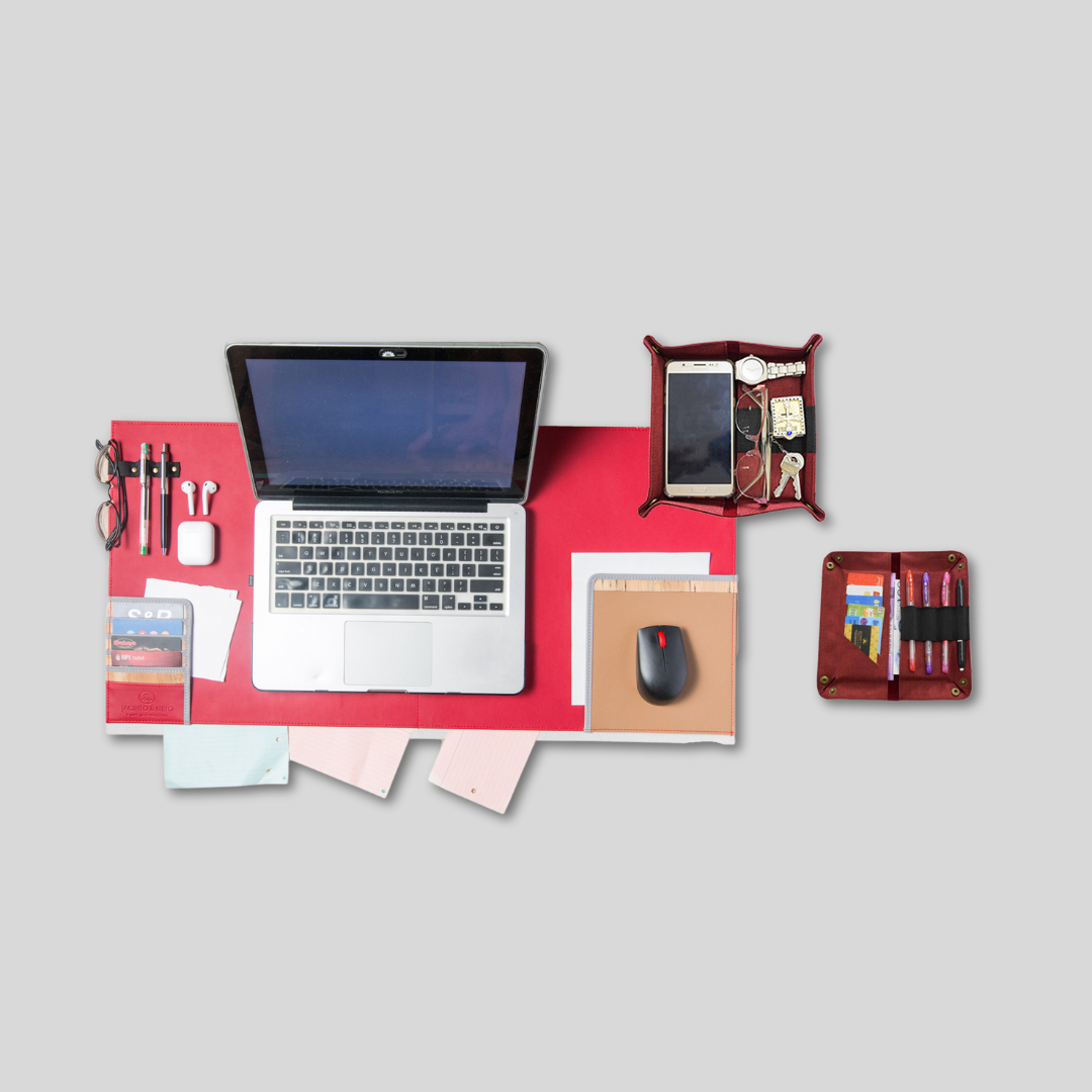 Desk Essentials Bundle: Deskmat and Catchall Tray
