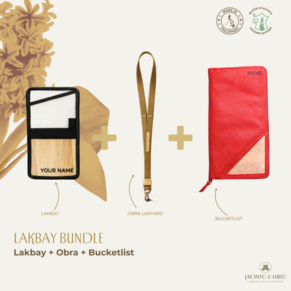 Travel Bundle – Lakbay + Obra + Bucketlist, Travel Wallet, Jacinto & Lirio, Jacinto & Lirio. - Jacinto & Lirio