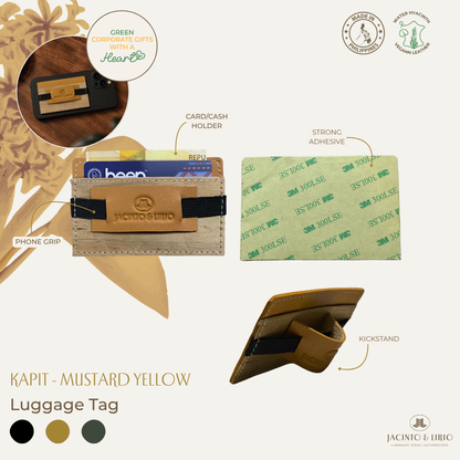 Jacinto & Lirio KAPIT Water Hyacinth Phone Wallet, Grip & Kickstand