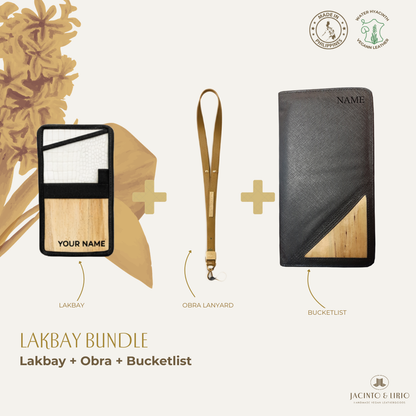 Travel Bundle – Lakbay + Obra + Bucketlist, Travel Wallet, Jacinto & Lirio, Jacinto & Lirio. - Jacinto & Lirio