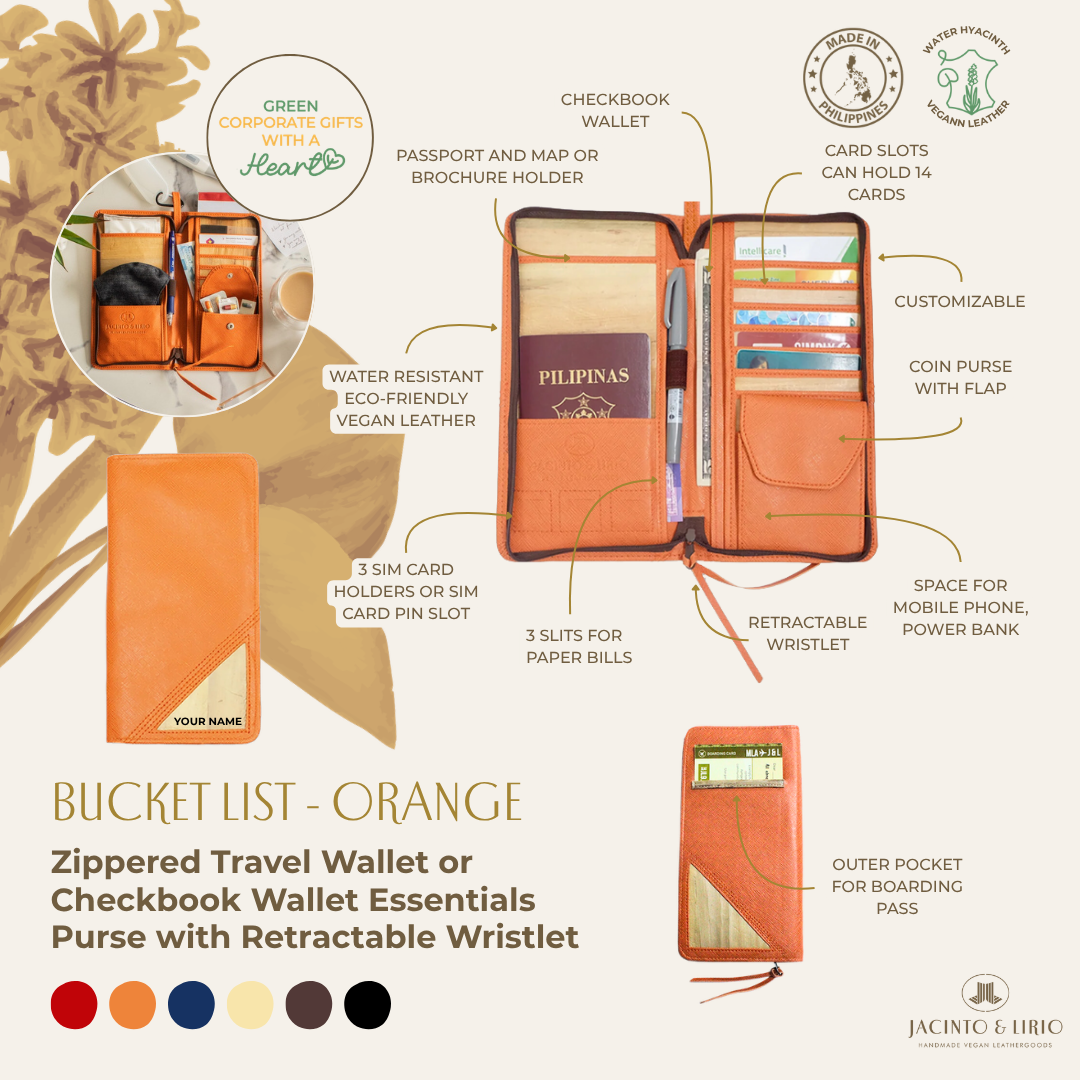 Travel Bundle – Lakbay + Obra + Bucketlist, Travel Wallet, Jacinto & Lirio, Jacinto & Lirio. - Jacinto & Lirio