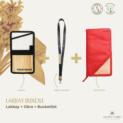 Travel Bundle – Lakbay + Obra + Bucketlist, Travel Wallet, Jacinto & Lirio, Jacinto & Lirio. - Jacinto & Lirio