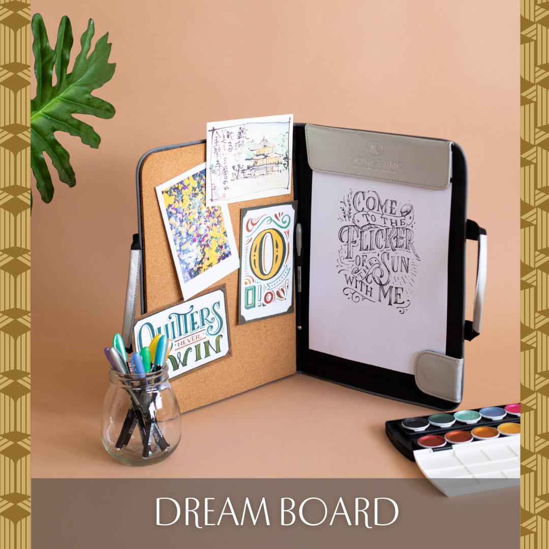 Vision Board Monthly Vegan Leather Desk Planner (Alamat ng Saging)