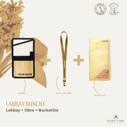 Travel Bundle – Lakbay + Obra + Bucketlist, Travel Wallet, Jacinto & Lirio, Jacinto & Lirio. - Jacinto & Lirio